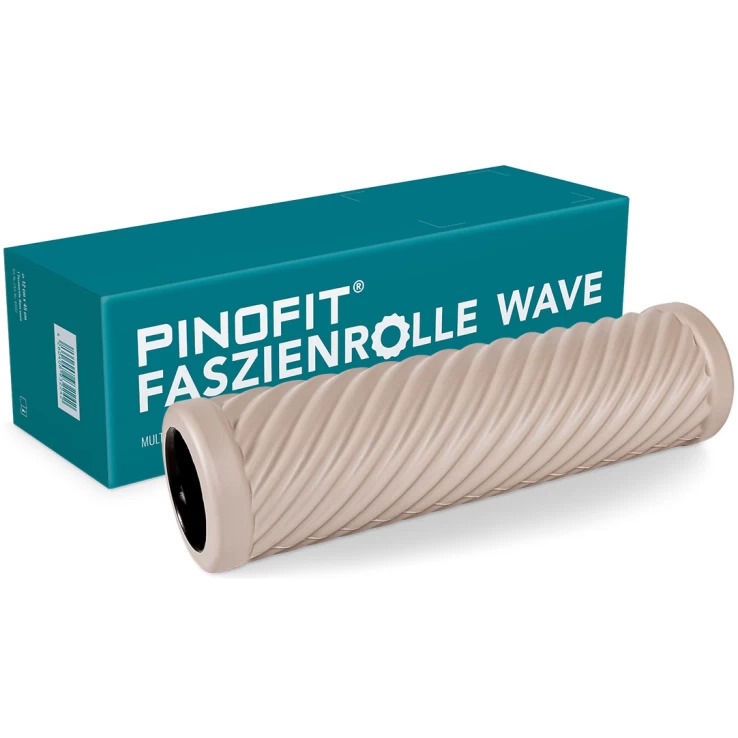 PINOFIT masāžas rullis ar viļņiem, smilšu krāsā