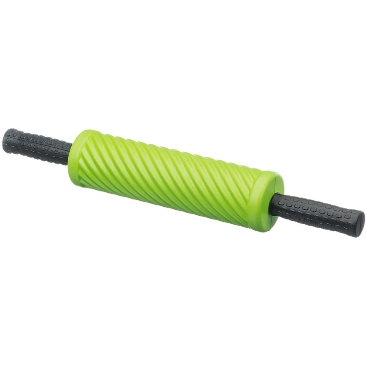 PINOFIT masāžas rullis ar rokturiem 28 cm, laimas krāsā