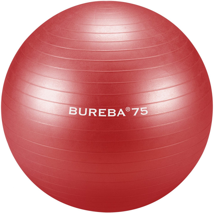 BUREBA vingrošanas bumba 75 cm, sarkana