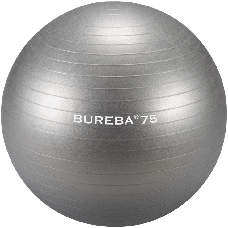 BUREBA vingrošanas bumba 75 cm, pelēka