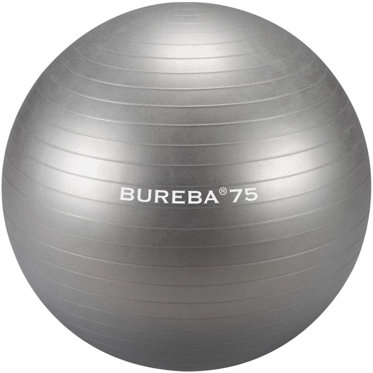 BUREBA vingrošanas bumba 75 cm, pelēka