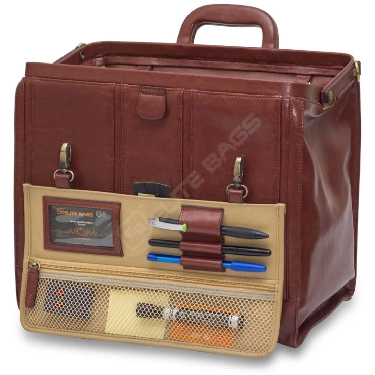 ELITE Bags ārsta medicīnas portfelis, brūns