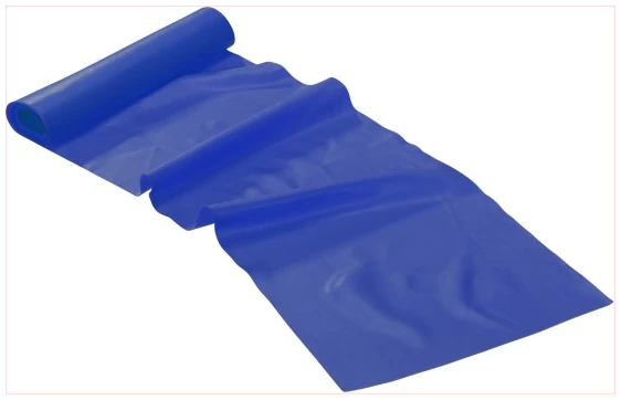 Trendy vingrošanas gumija 2,5m x 15 cm, zila , pretestība 9.1 kg, biezum 0.55 mm