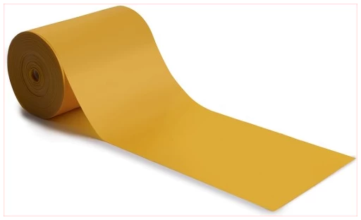 Trendy vingrošanas gumija 25 m, dzeltena, pretestība 5,5 kg, biezums 0,40 mm