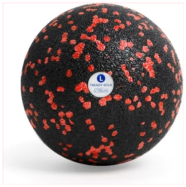 Trendy Bola trigera punktu masāžas bumba melna ar sarkanu L, 10 cm