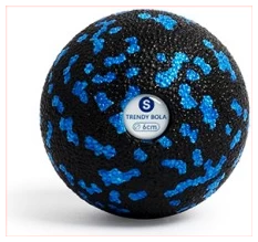 Trendy bola trigera punktu masāžas bumba melna ar zilu S, 6 cm