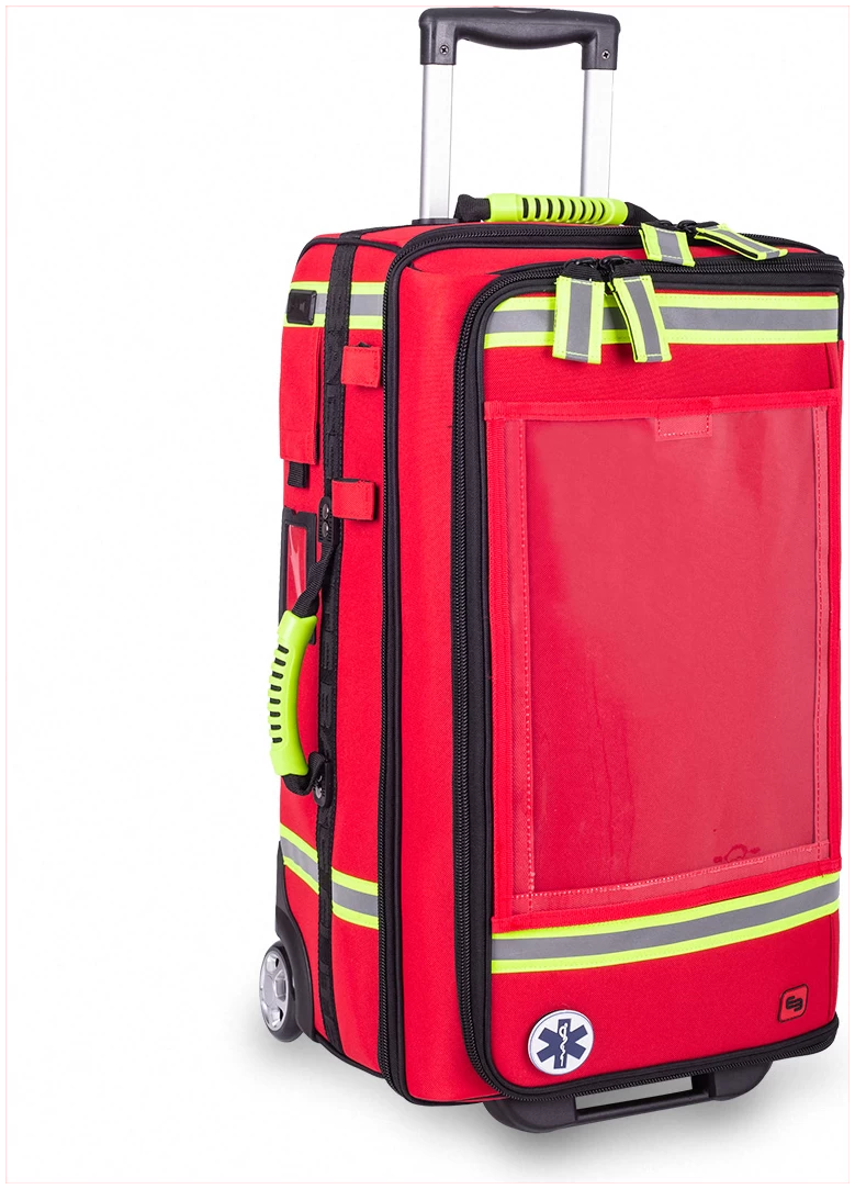 ELITE BAGS avārijas elpošanas ratiņu soma, sarkana