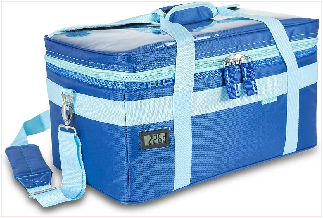 ELITE BAGS izotermiska soma paraugu transportēšanai, vidēja izmēra, zila