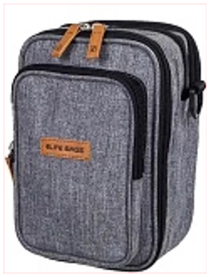 ELITE BAGS izotermiska soma diabēta slimnieka komplektam, pelēka